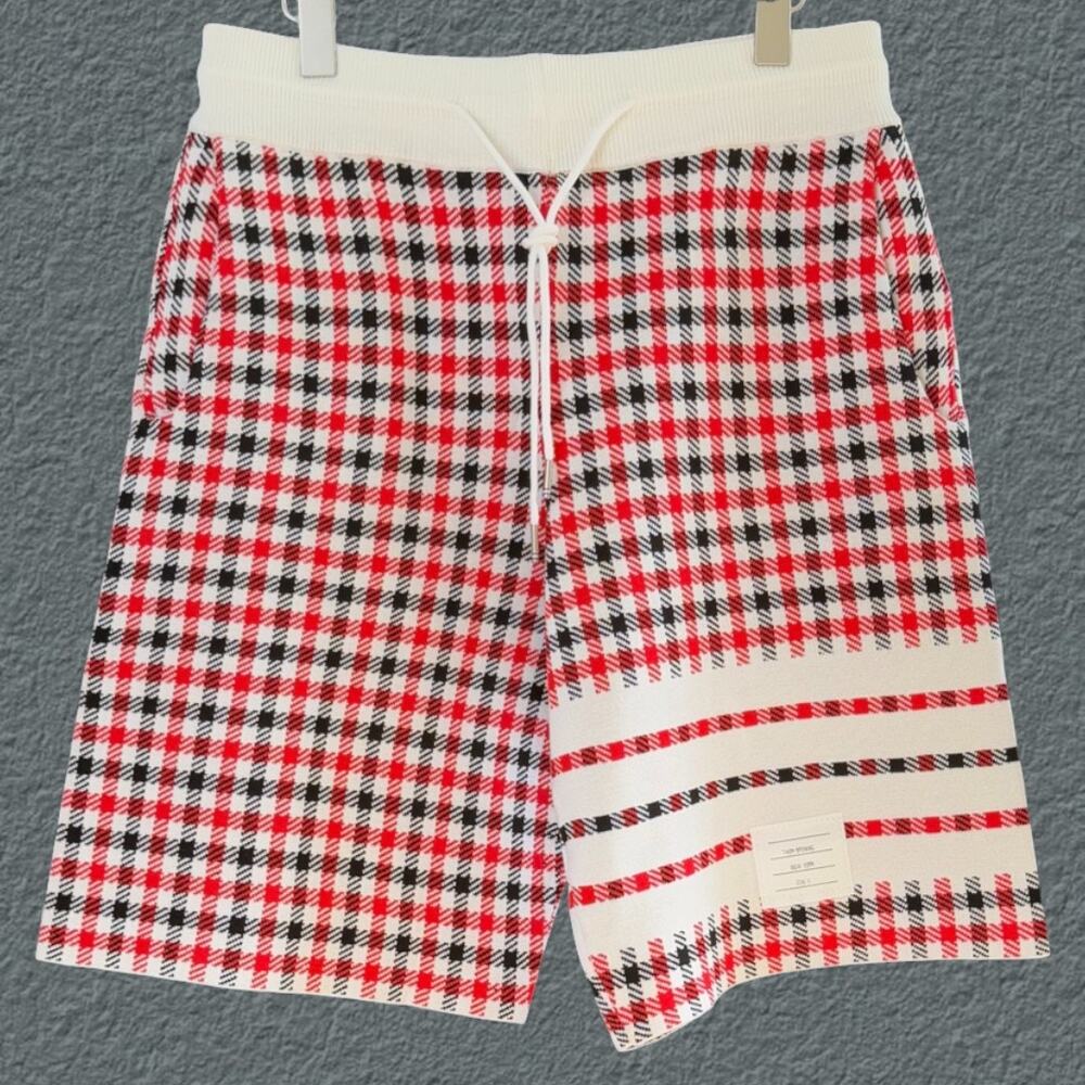 Men's Plaid Shorts Thom Browne